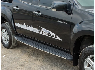Aeroklas műanyag küszöb, 1 pár - Isuzu D/C 2012-2020
