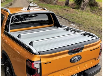 Csomagtartó keresztrúd <span style="color:#FFA500;">gyári elektromos</span> rolóhoz - ezüst, 1 pár - Ranger/Amarok 2023-