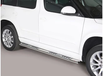 Misutonida csőküszöb - 1 pár, design betéttel, ovális - Yeti 4x2 2014-