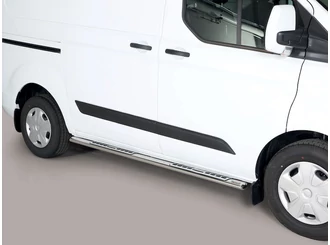 Misutonida csőküszöb - 1 pár, design betéttel, ovális - Transit Custom L1 2018-