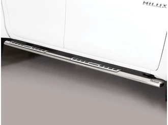 Misutonida csőküszöb - 1 pár, design betéttel, ovális - Hilux D/C 2016-