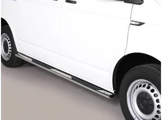 Misutonida csőküszöb - 1 pár, műanyag betéttel, ovális - Transporter T6 SWB 2015-