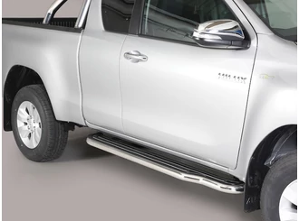 Misutonida fellépő küszöb - 1 pár, műanyag lemezbetéttel - Hilux E/C 2016-