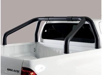 Misutonida bukócső - szimpla csővel, 76 mm - fekete - Hilux 2016-