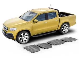 Rival Haspáncél szett, 4mm alumínium - Mercedes X220D, X250D 2018-