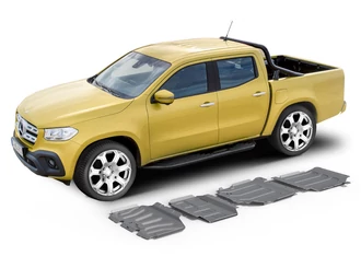 Rival Haspáncél szett, 4mm alumínium - Mercedes X350D 2018-