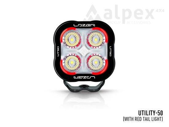 Lazer Lamps Utility-50 Heavy Duty LED munkalámpa piros hátsó-fény funkcióval