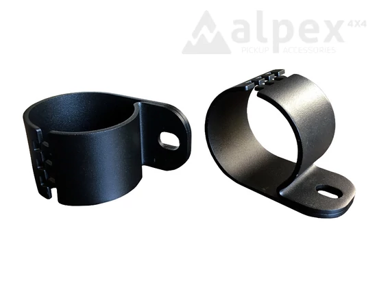 Misutonida Lámpatartó bilincs pár - fekete - 63mm