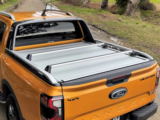 Csomagtartó keresztrúd <span style="color:#FFA500;">gyári elektromos</span> rolóhoz - ezüst, 1 pár - Ranger/Amarok 2023-