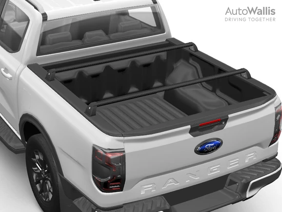 RealTruck Mountain Top csomagtartó keresztrúd, plató peremre - fekete, 1 pár - Ranger 2023-