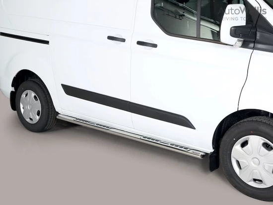 Misutonida csőküszöb - 1 pár, design betéttel, ovális - Transit Custom L1 2018-