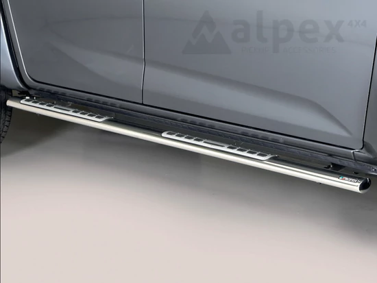 Misutonida csőküszöb - 1 pár, design betéttel, ovális - D-Max D/C 2020-