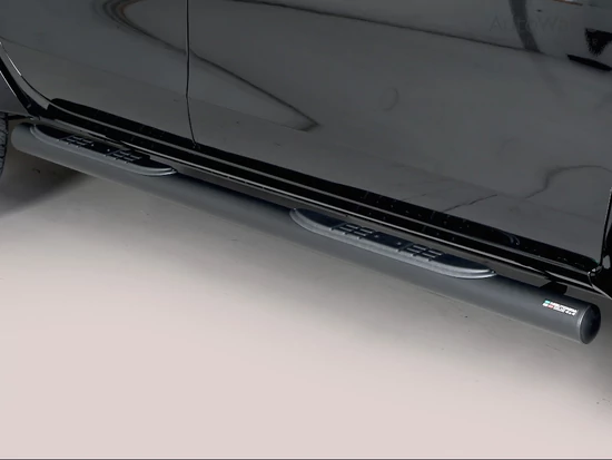 Misutonida csőküszöb - 1 pár, műanyag betéttel, 76 mm - fekete - Hilux D/C 2016-