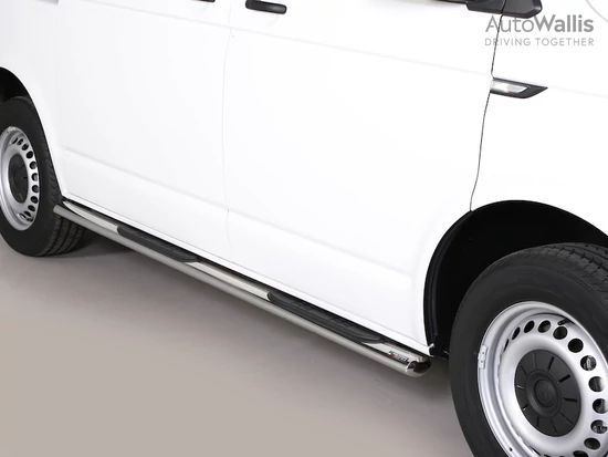 Misutonida csőküszöb - 1 pár, műanyag betéttel, ovális - Transporter T6 SWB 2015-