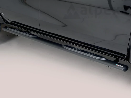 Misutonida csőküszöb - 1 pár, műanyag betéttel, ovális - fekete - Ssangyong 2018-