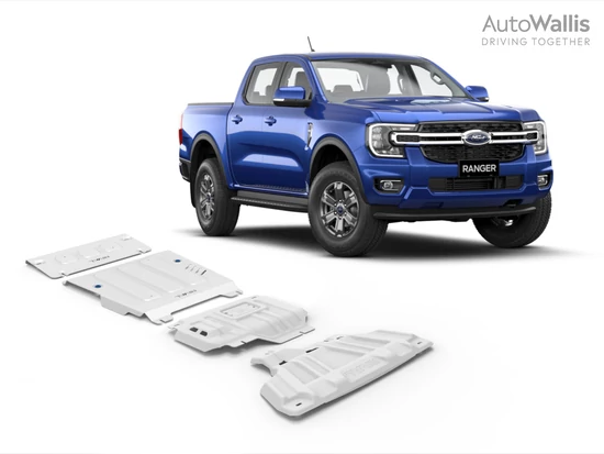 Rival Haspáncél szett, 4mm alumínium - Ranger/Amarok 2023-, Ranger PHEV 2025-