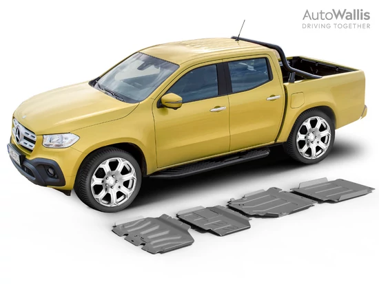 Rival Haspáncél szett, 4mm alumínium - Mercedes X220D, X250D 2018-