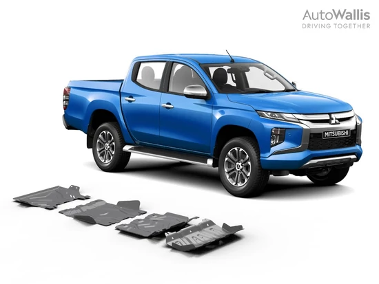 Rival Haspáncél szett, 6mm alumínium - Mitsubishi L200/Fiat Fullback 2015-2023