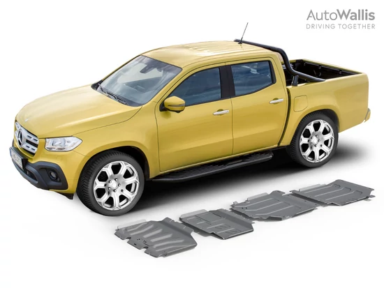 Rival Haspáncél szett, 4mm alumínium - Mercedes X350D 2018-