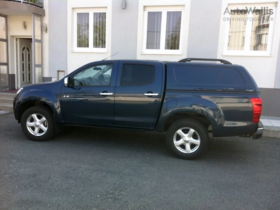Aeroklas Commercial felépítmény - oldalüveg nélkül - <span style="color:#FFA500;">alapozott</span> - Isuzu D/C 2012-2020